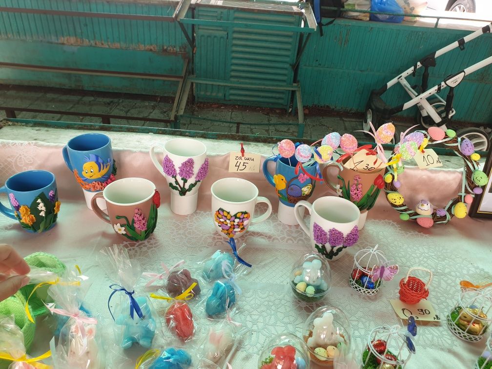 Великденски подаръчета, украса, чаши,кошничка за яйца