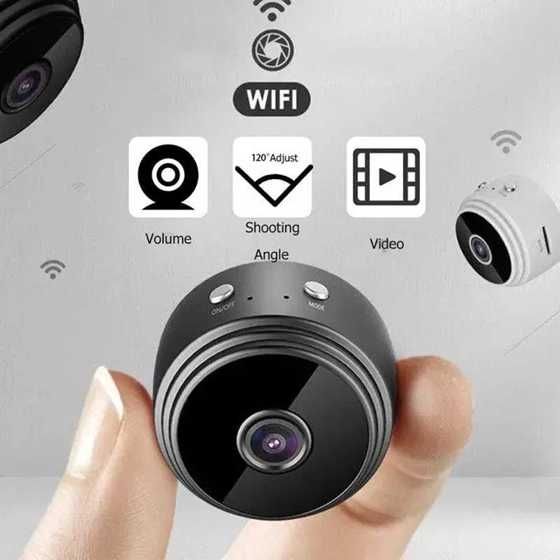 Мини Скрита Камера Охранителна Шпионска Малка Видеонаблюдение Wi-fi
