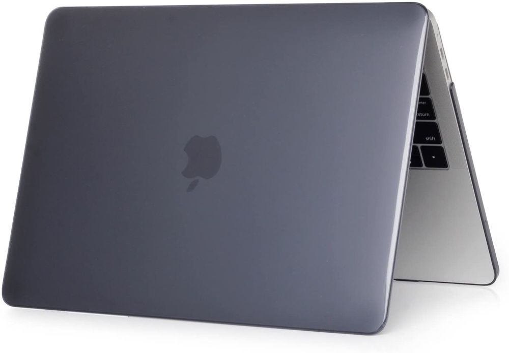 Carcasa protectie cover Macbook Pro 16'' A2141 gri negru transparent