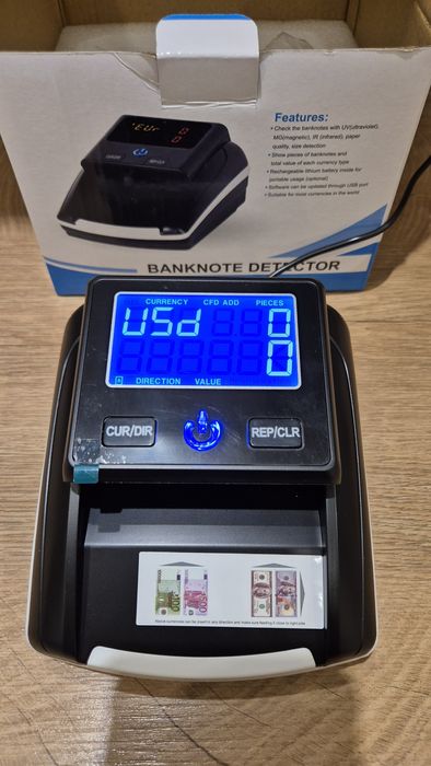 Детектор за фалшиви банкноти EUR USD