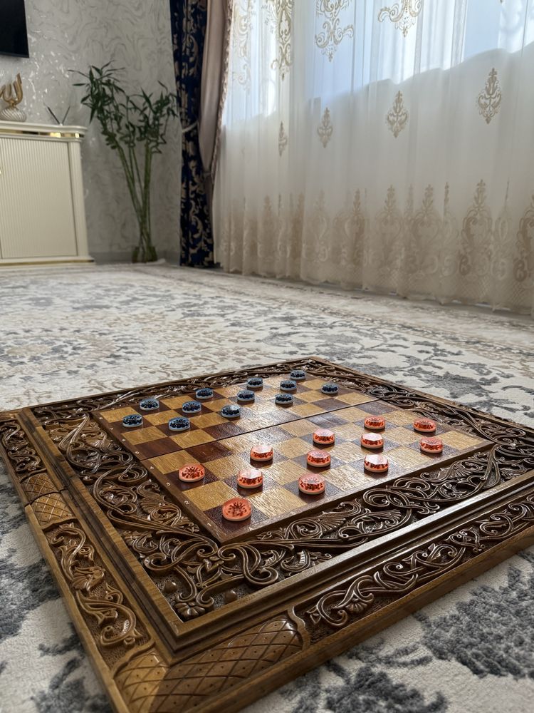 Шахматы,шашки,нарды, самодельная работа