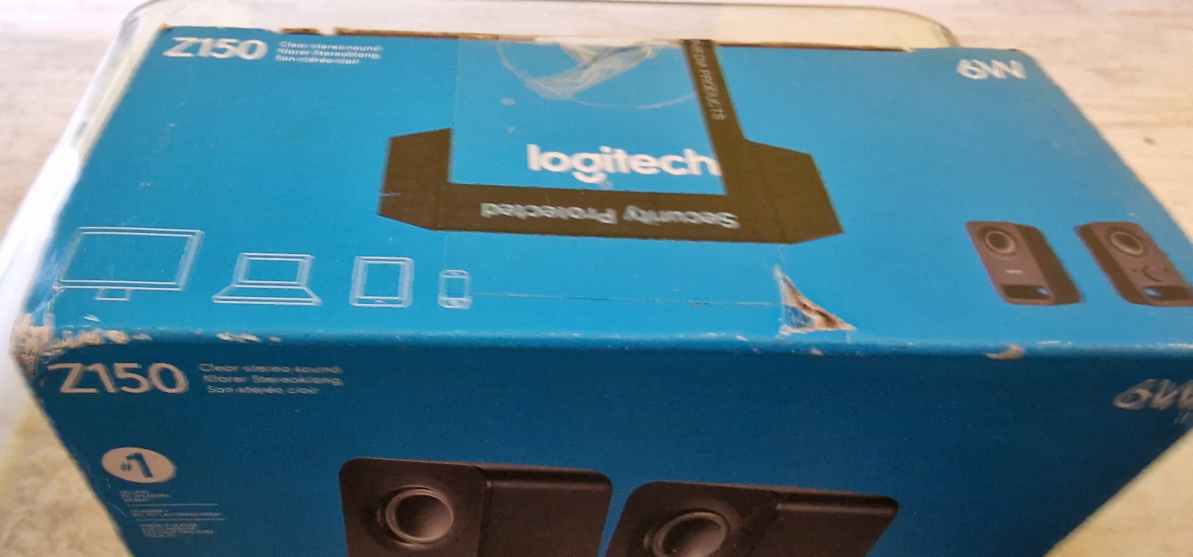 Тонколони за компютър на Logitech 6W Z150 чисто нови неотваряни