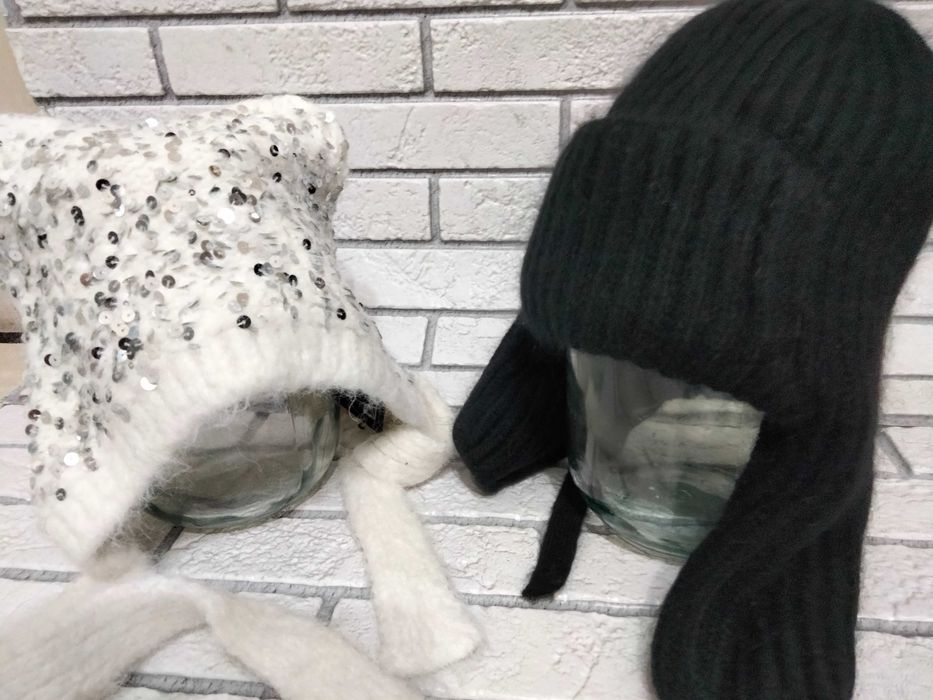 Продам шапки из пуха норки, чепчик с паетками