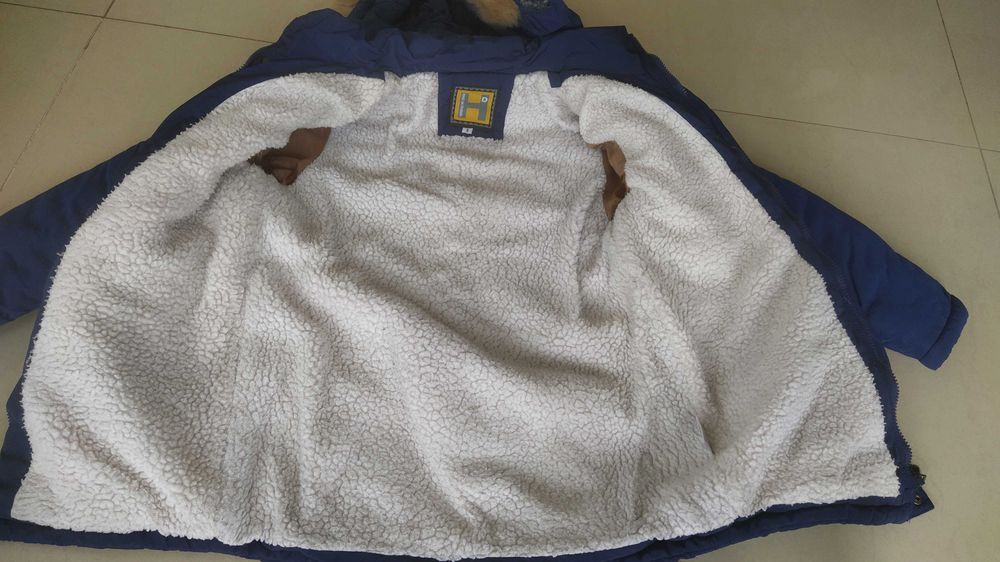 Детски топъл яке за момче, размер 8 (за възраст 8 години)