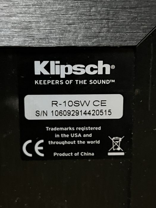 Subwoofer Klipsch R-10SW