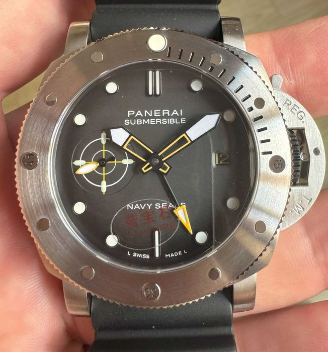 Panerai 44 mm Submersible GMT Automatic Navy Seal