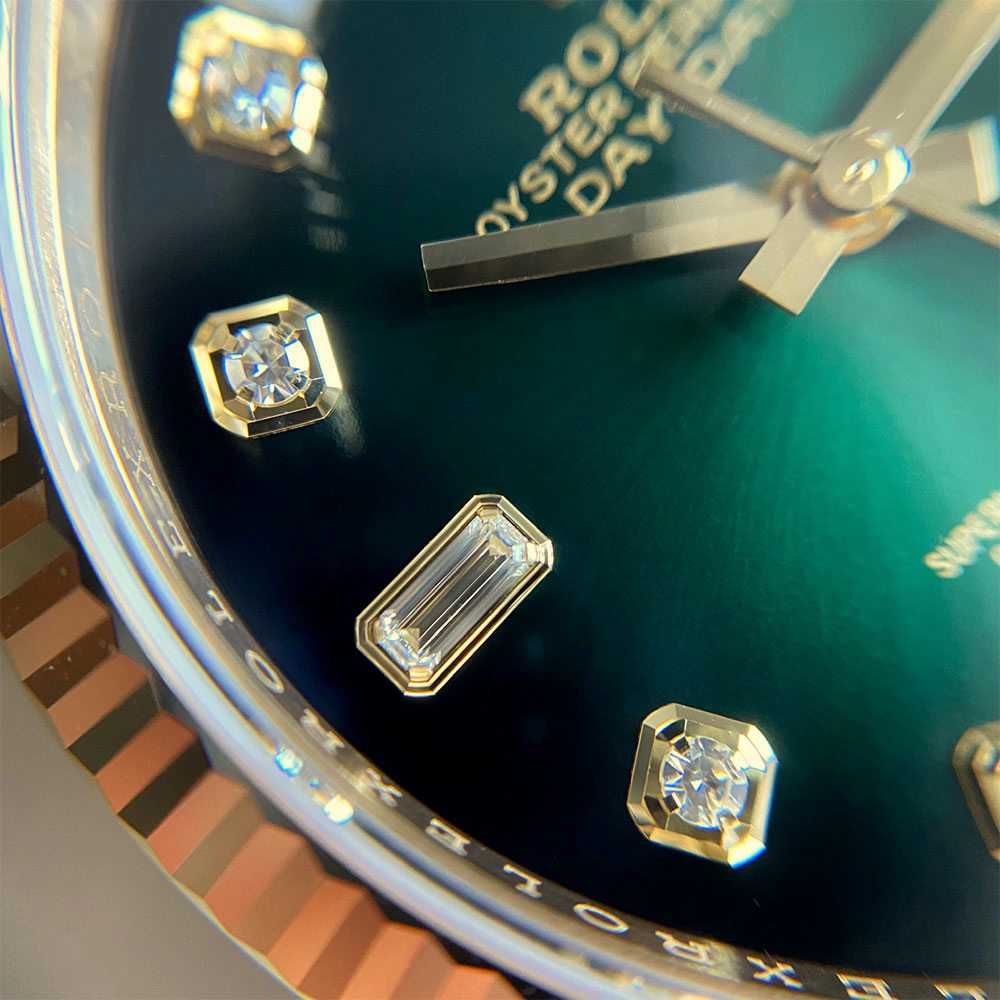 Rolex President Gold Green Day - Date