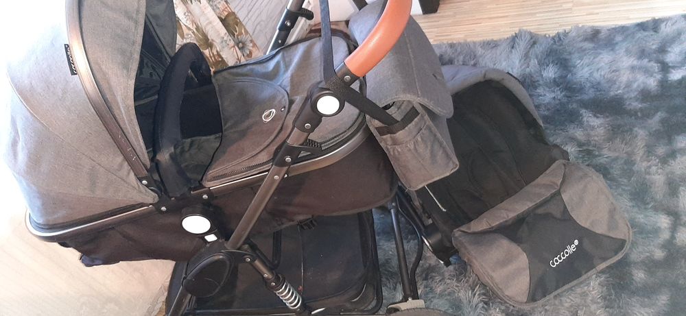 Vând Carucior modular transformabil 3 in 1 Coccolle Siyana Urban Grey