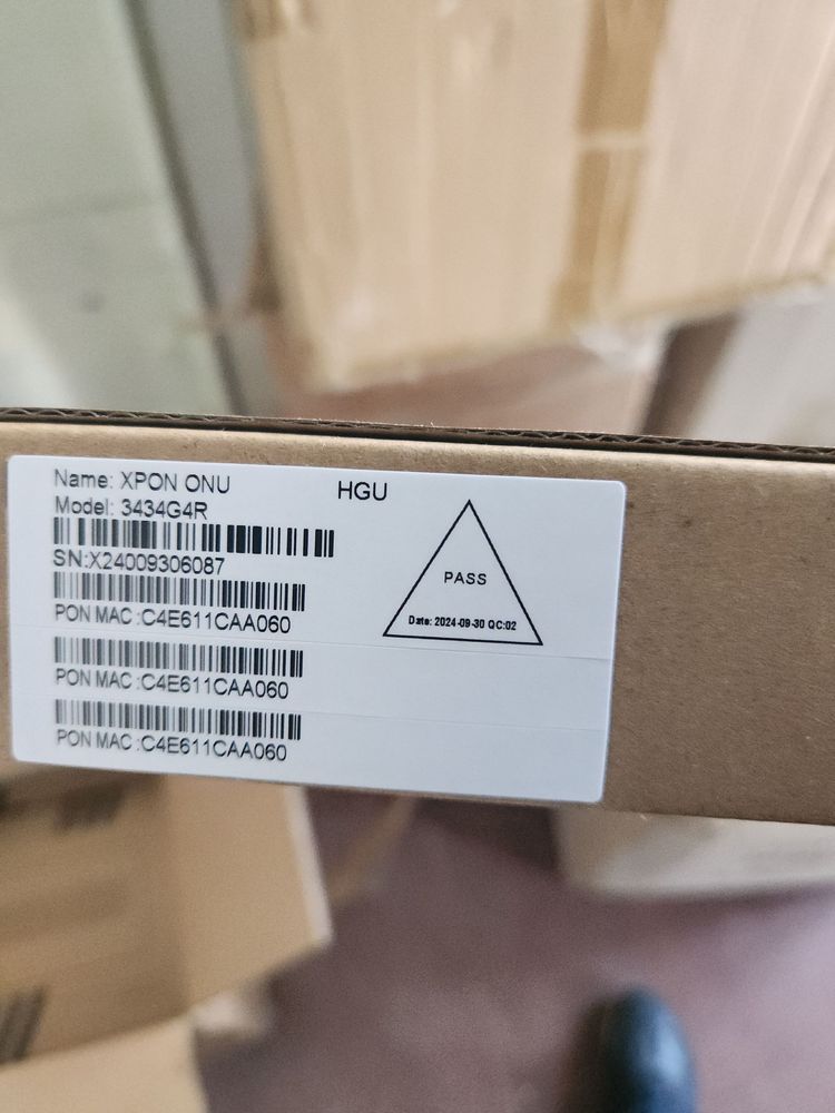 3434G4R gpon orginal optom Xitoy birinchi qo’l wifi routerlar