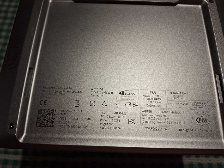Audi Q7 Q5 A8 A7 A6 A5 Original Tablet 4M Entertainment Tablet Display