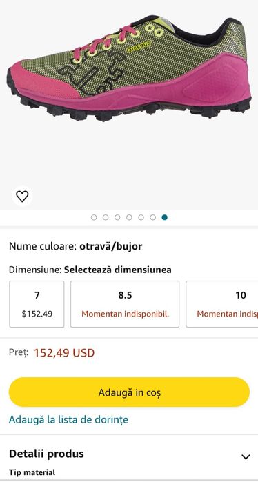 Pantofi alergare ICEBUG Zeal OLX cu crampoane carbură, nr. 39 EU
