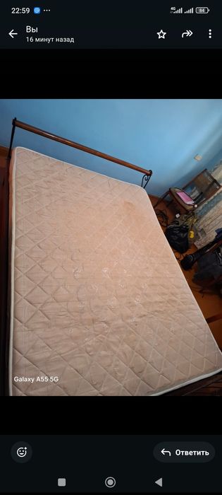 Продается кровать двуспальная б/у
