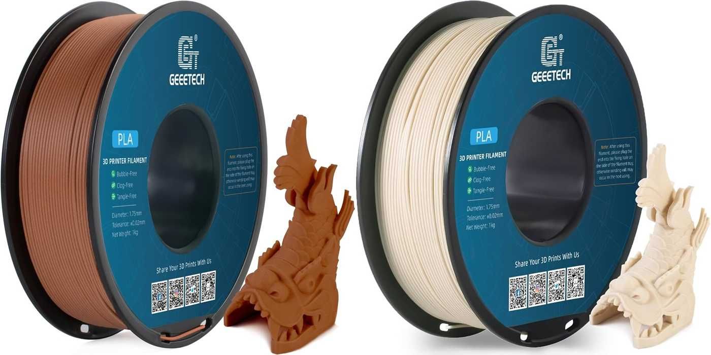 GEEETECH - филаменти PLA Carbon | Wood | Marble (FDM)