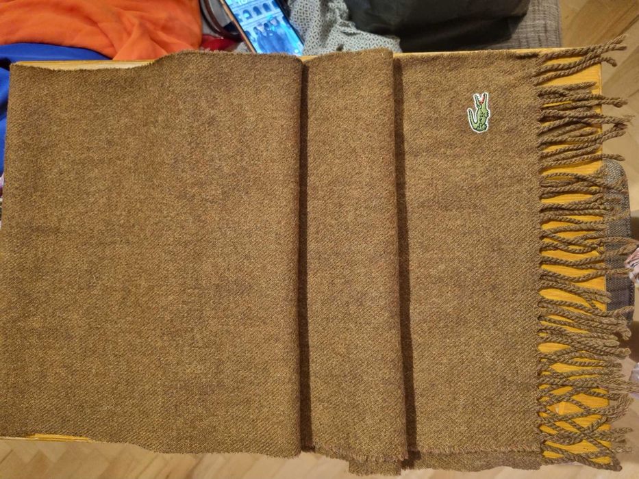 Мъжки шал Lacoste( вълна)