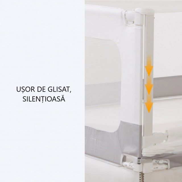 PACHET cu 3 Bariere protectie pat copii pentru pat de 200x200 cm