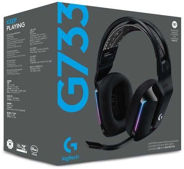 Беспроводная компьютерная гарнитура Logitech G G733 LightSpeed, black