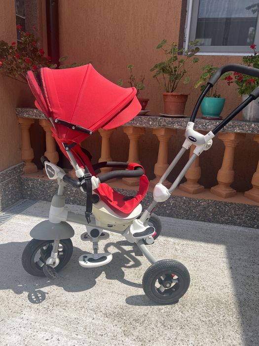 Vand Tricicleta cu scaun rotativ, 8-36 luni, roata cauciuc, mufa Mp3