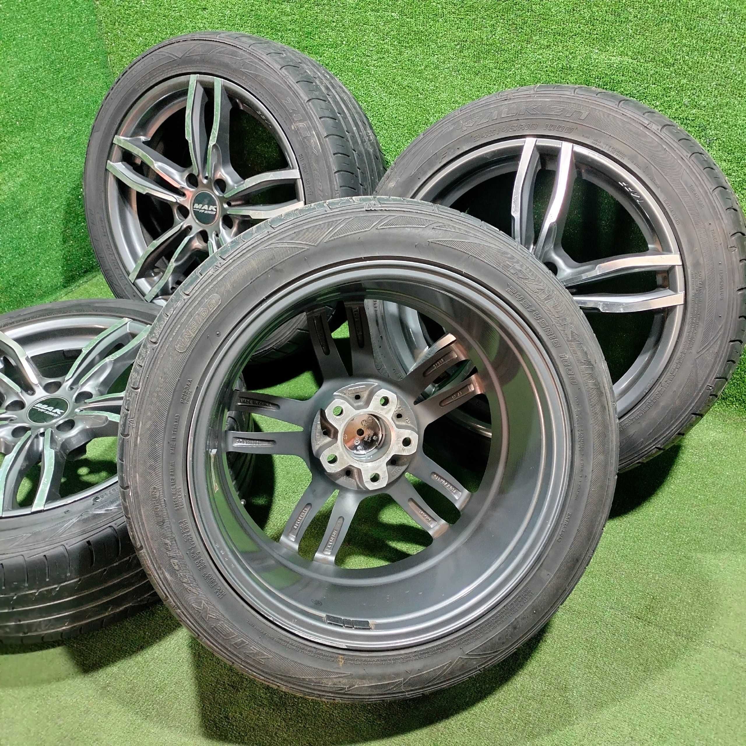 Продам Фирменные литые диски Mak MFF с шинами Falken 245/45R18 5/120