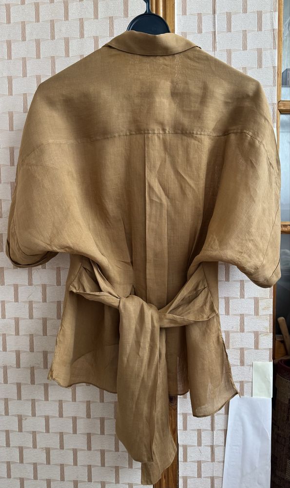 Рубашка Zara, очень тонкая лёгкая,х/б, разм.L