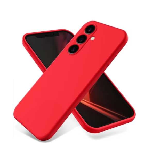 Husa Samsung S23, Alcantara interior, Rosu, Luxury, Premium