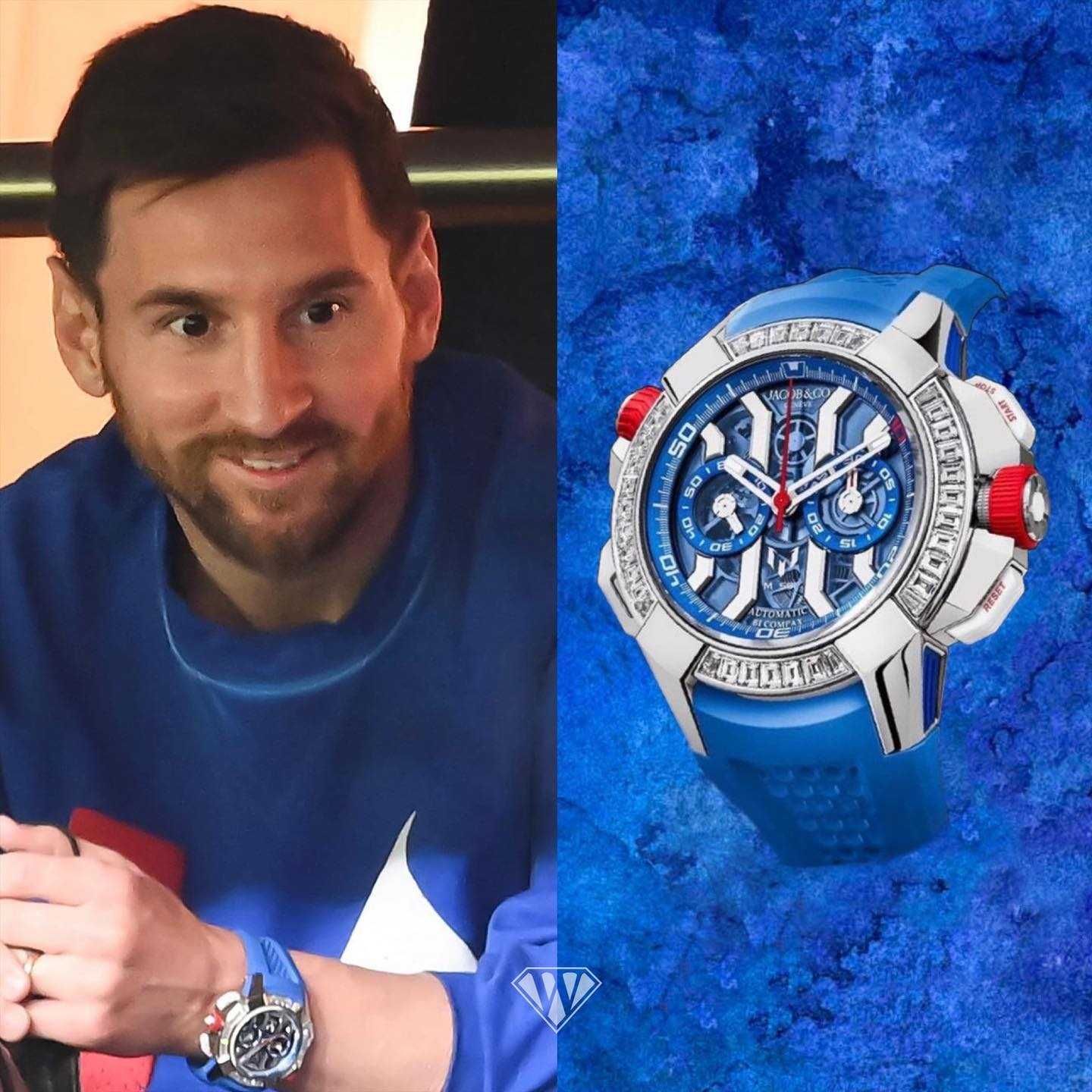 Ceas bărbătesc cu cuarț Jacob & Co Epic X Chrono MESSI