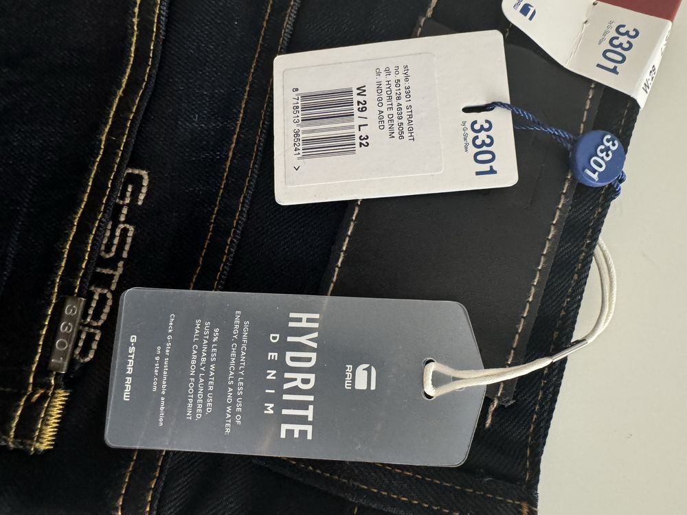 G-STAR RAW 3301 Оригинални мъжки дънки - Размер 29/32 - 2 модела