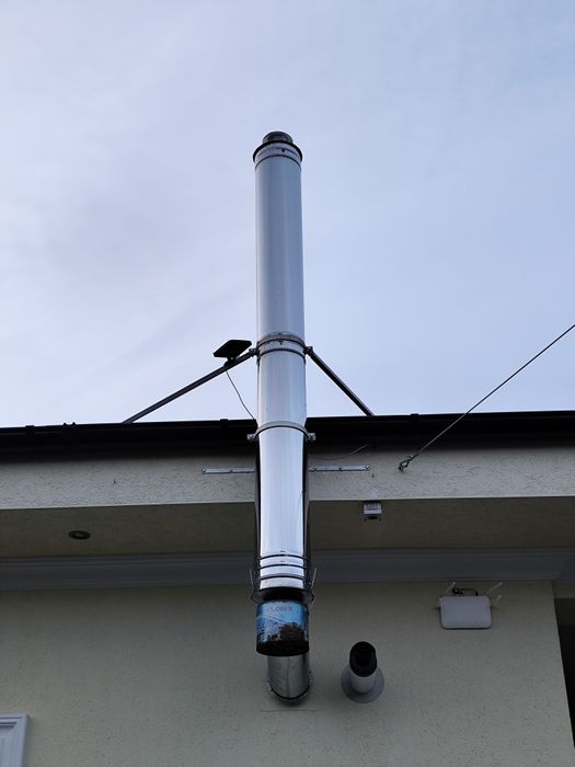 ~Pret redus~ Coș de fum INOX , Burlan inox , Horn, Hogeag,  2,5 metri