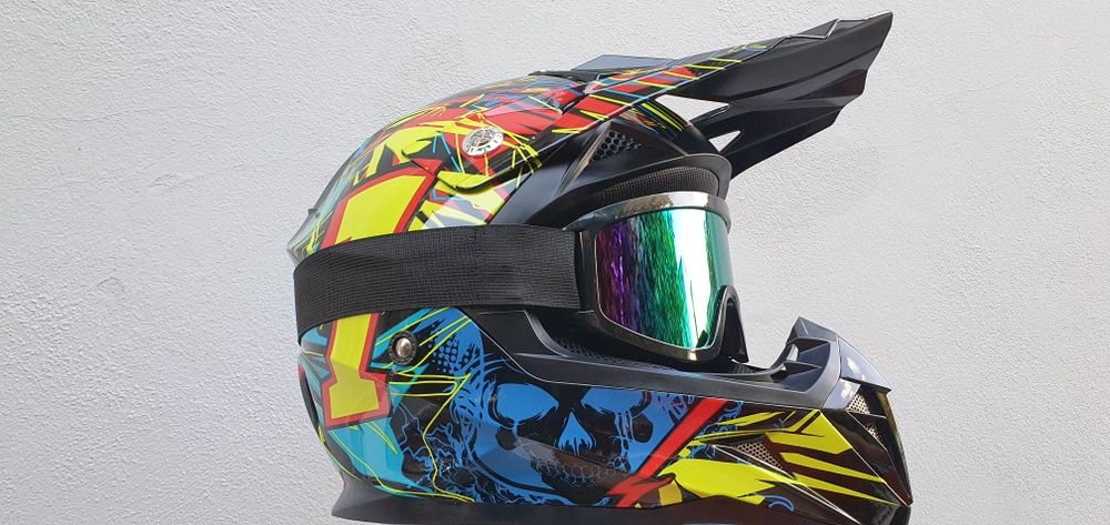 Casca motocros enduro atv dawnhill trotineta bicicleta