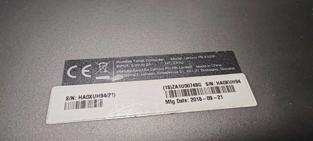 Lenovo Tab 10 TB-X103F