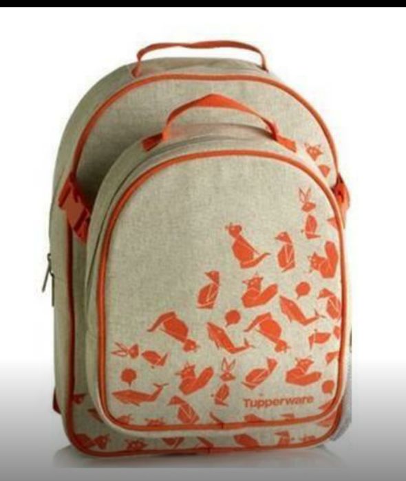 Нови Tupperware раница за училище и термо чанта, чанти за мнг употреба
