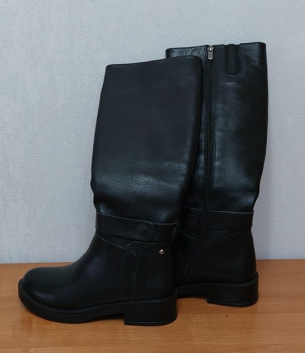 Турецкие осенние сапоги из натуральной кожи