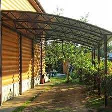 Навесы из поликарбоната и профлиста. Ворота откатные, распашные,заборы