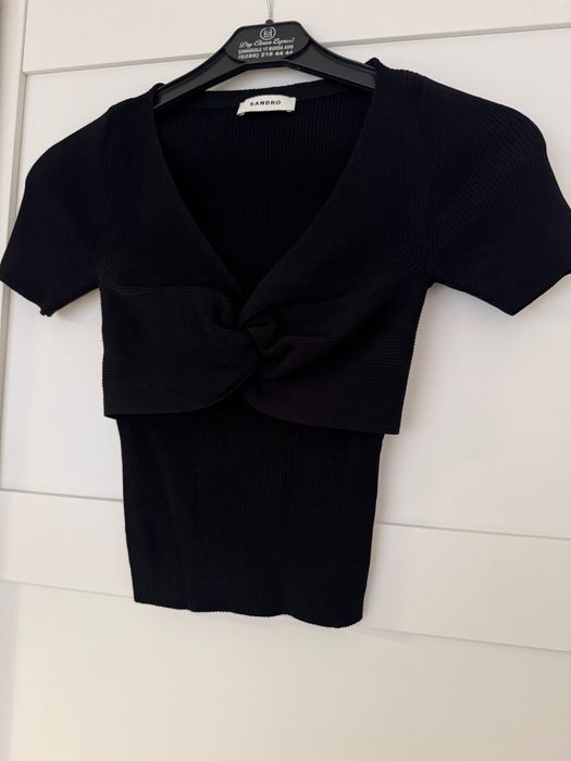 Sandro блуза черна