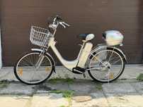 Bicicletă electrică dame baterie defecta + ataș copii