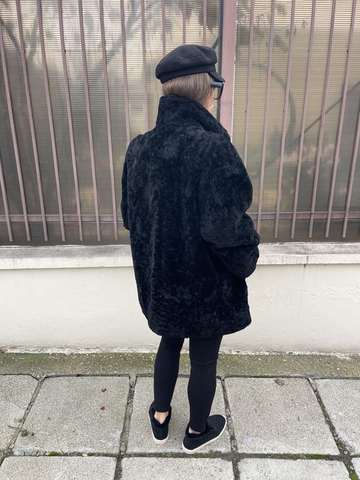 haina din blana Monton dore negru