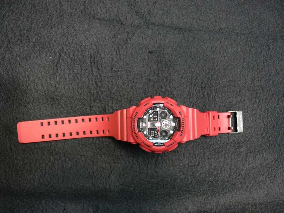Ceas Sport CASIO G-SHOCK GA-100 RED-ROSU MAT NOU 2025 !!!