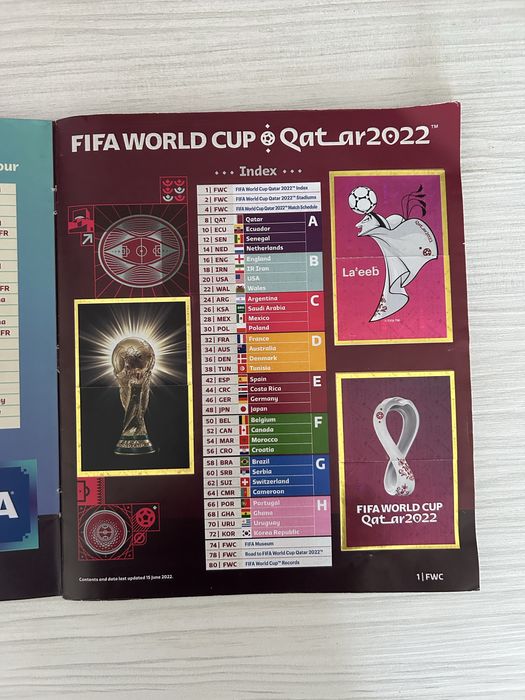 Panini World Cup 2022 – напълно попълнен официален албум