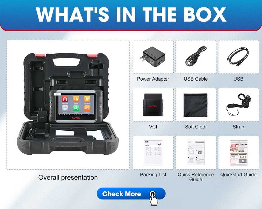 Tester auto original multimarca Autel MK808 BT PRO Android Lb Romana