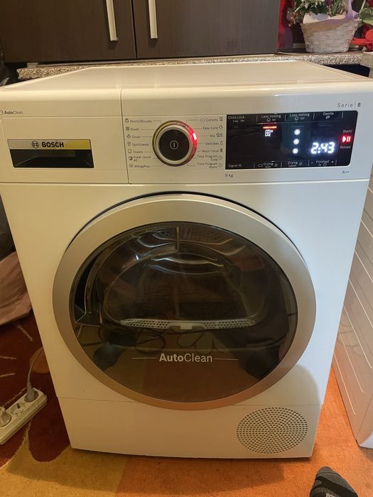 Uscator cu pompa de csldura Bosch seria 8 clasa energetica A ++