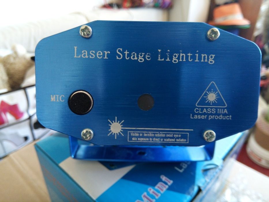 мини лазерна станция със светлина и звук