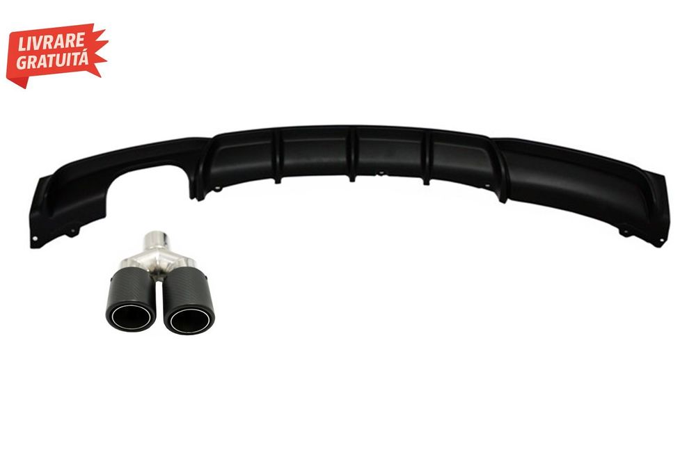 Difuzor Bara cu Toba Ornament Evacuare Fibra Carbon Mat BMW Seria 3 F30 F31 (2011-- livrare gratuita
