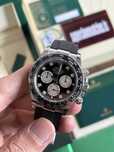 Rolex Daytona White Gold Oysterflex Black Dial Diamond