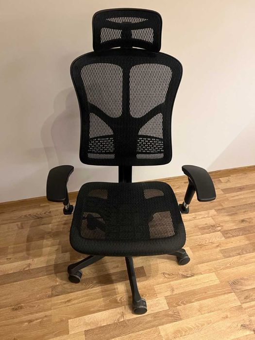 Ергономичен стол RFG TECH SMART, Multi-function, до 250 kg, черен