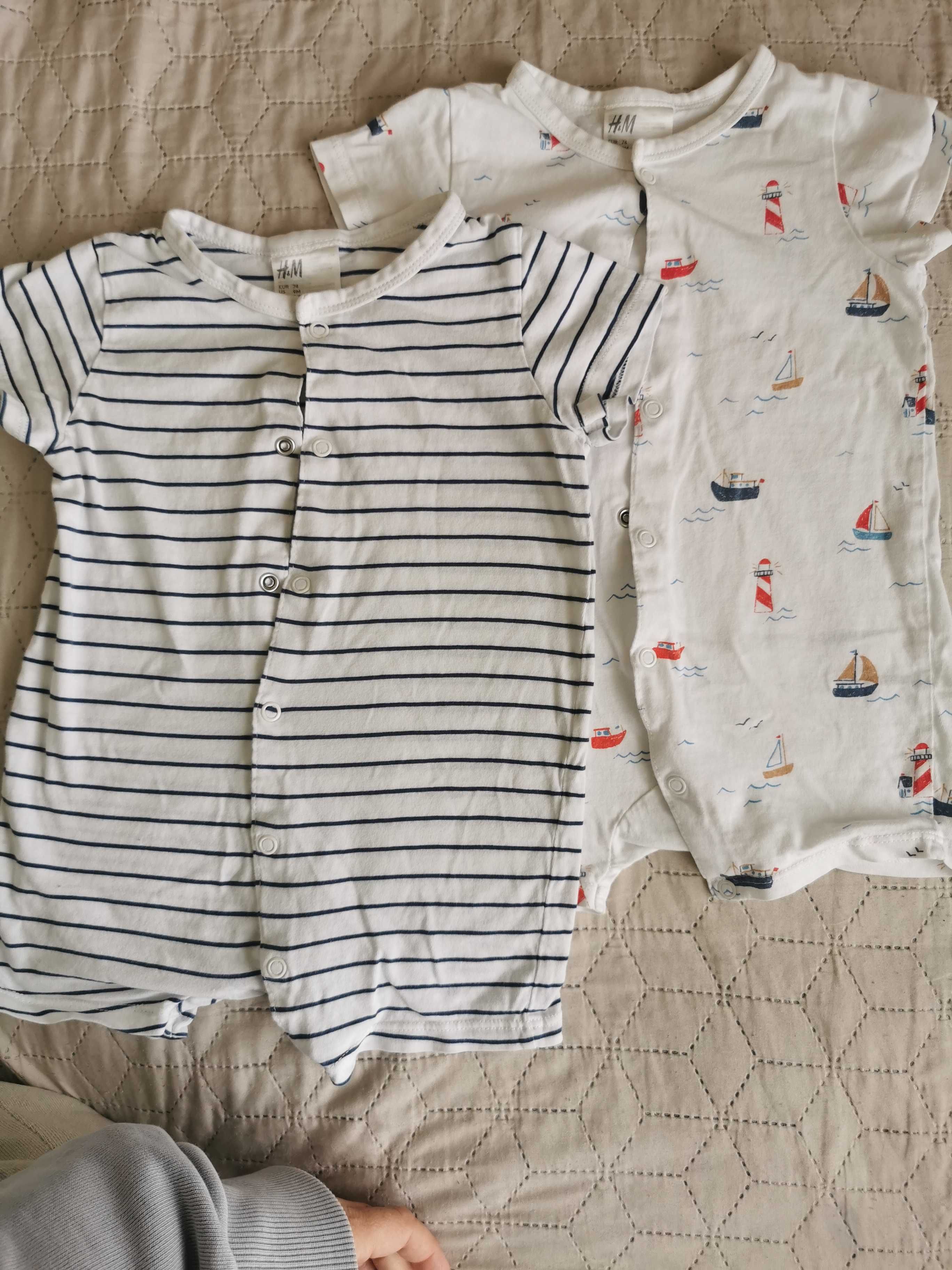 5 бр. Летни бодита / гащеризони Next, H&M (3-9м)
