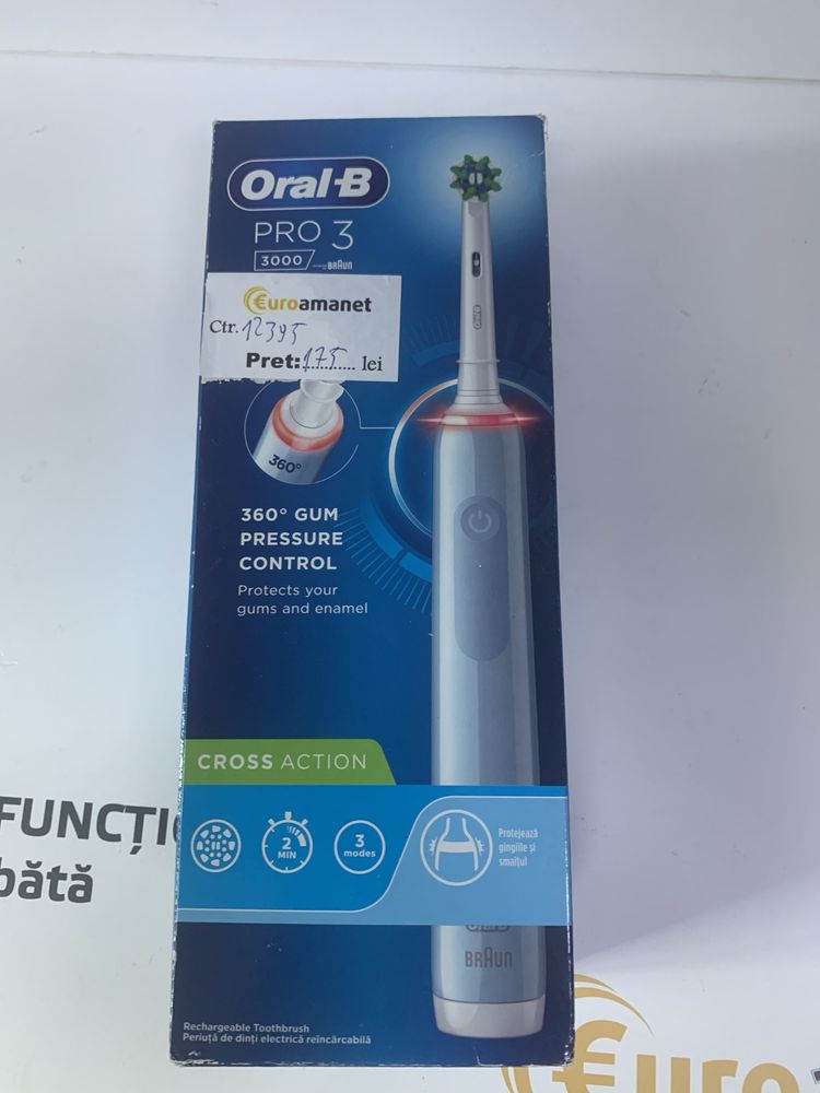 Periuta de dinti electrica, Oral-B PRO 3 3000 CROSS ACTION -G-