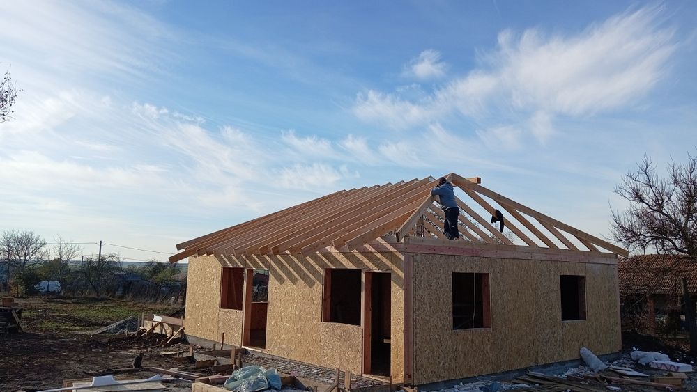 Construim case pe structura de lemn sistem Timber Frame