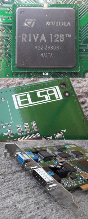 Placa video de colectie ELSA Victory ERAZOR 4MB PCI 128bit RIVA 128
