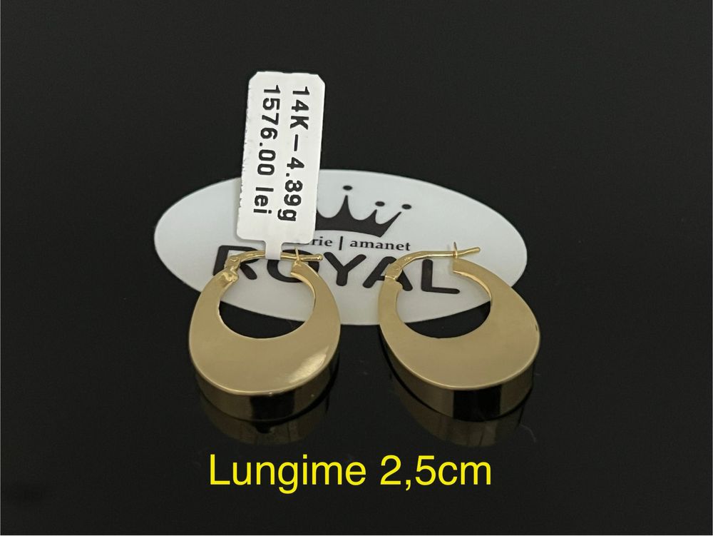 Bijuteria Royal CB : Cercei dama aur 14k 4,39gr