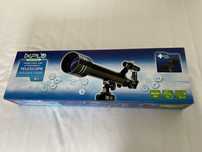 Telescop astronomic pentru copii Ixplo, Aluminiu, 125x50 mm, Negru
