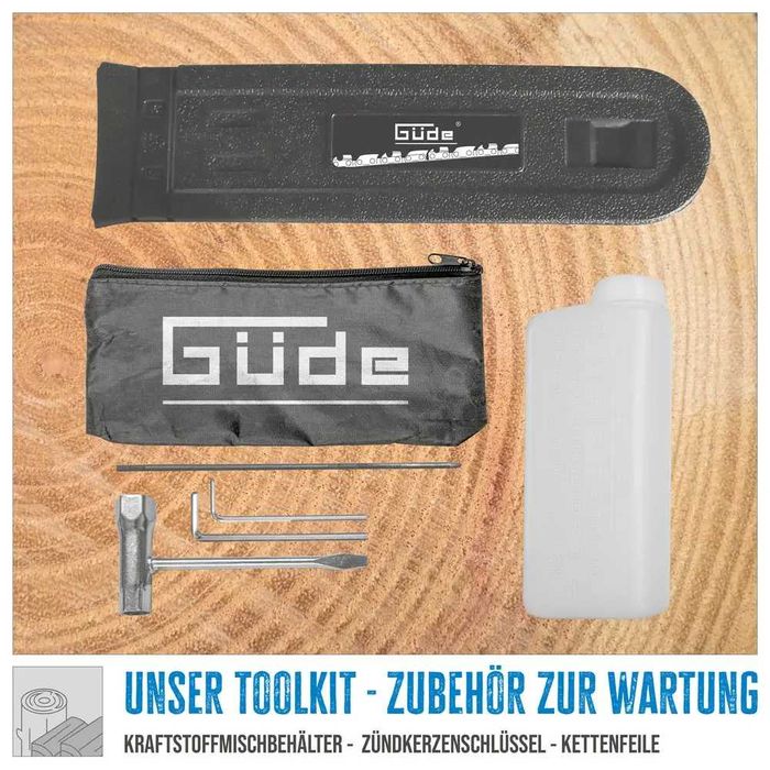 Бензинов трион Gude 450-55 2.3kW 55 см³ 42см Бензинова резачка